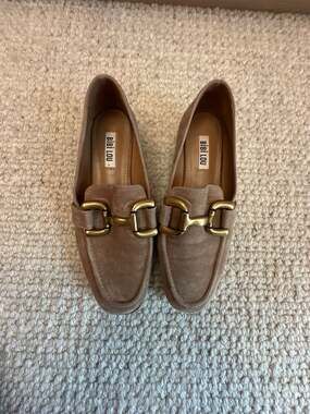 Bibi Lou Suede Horsebit Loafers